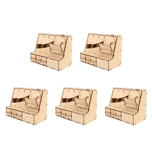 5pcs wooden coin sorting - wooden,