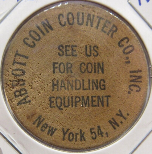 Vintage abbott coin - abbott, counter