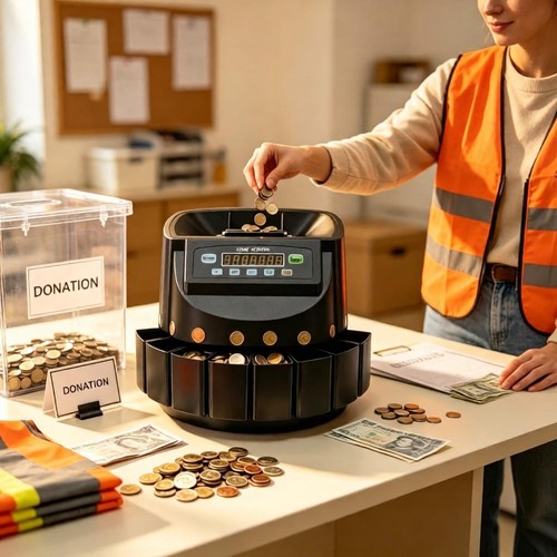 Coin money counter sorter - counter,